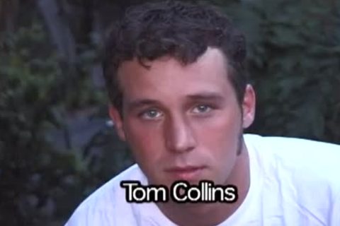 Tom Collins strokes his Hard ramrod 