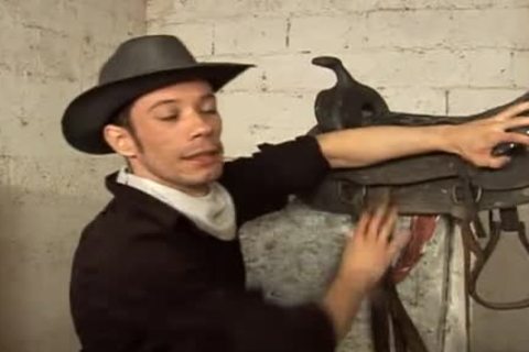 Cowboy relax after a day of hard work