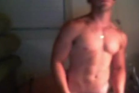 lascivious Marine strokes And Flexes his Muscles