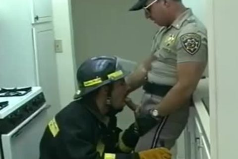 lustful Hard Bodied Muscled homosexual Bears In Uniform pounding Hard