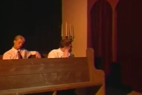 Catholic twink makes a deal with the janitor