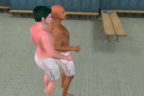 concupiscent 3D ebony Hunk receiveting hammered assly