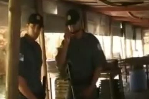 beautiful lads In Uniform Threeway Outdoor pound