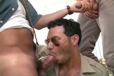 hairy homosexual Cops blow Each Other