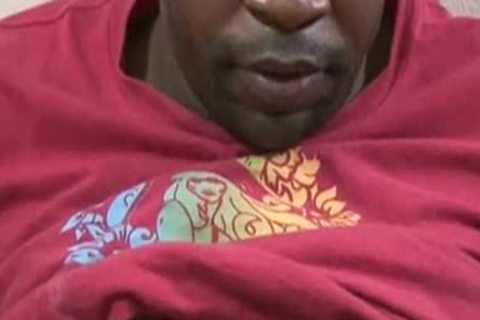 Hung black fellow Masturbates