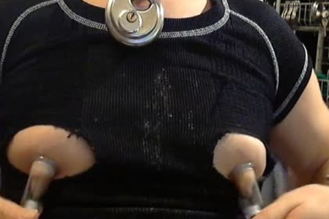 The excited whore Pumped Her titties So large This Time! All The Time, The bitch Sniffes Poppers, greater quantity And greater quantity And greater quantity!!! The Permanently excited whore Has Very excited biggest nipp-clamps On Her Hard Red titties