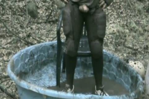 Getting moist & Muddy In My Football Uniform