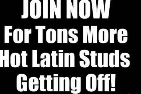 young Latin man Masturbates his Package