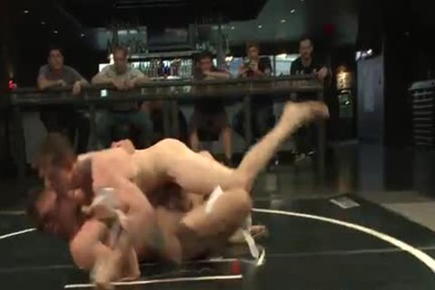 Two gay Wrestling And Getting naked In The Ring