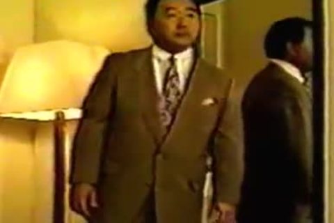 overweight Japanese gay pair