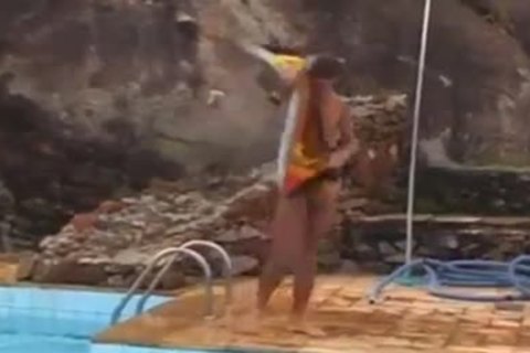 Raunchy homosexual Bodybuilders Outdoor nail