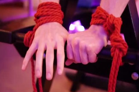 My Boyfriend receives tied Up And fucked Hard By A admirable ally And A joy Saw :D