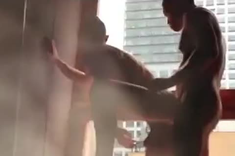 lustful Nyc pair poke In Times Square Win
