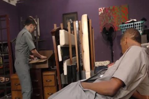 shaved White Emo man acquires Nailed By A Hung dark dude
