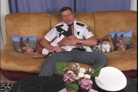 brawny Officer Joska Kalvoda Masturbates His rod
