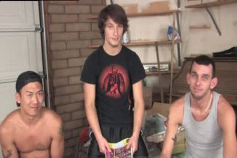 Caiden Gives bj To Two twinks