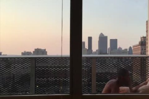 bareback poke On Balcony