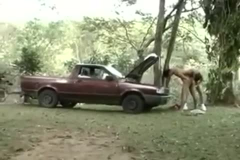 Working On The Truck