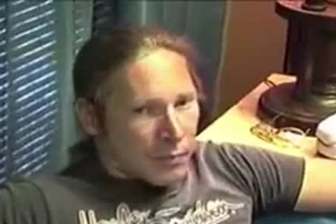 fellow Freddyz With long Hair Strokes His fat dong On A sofa