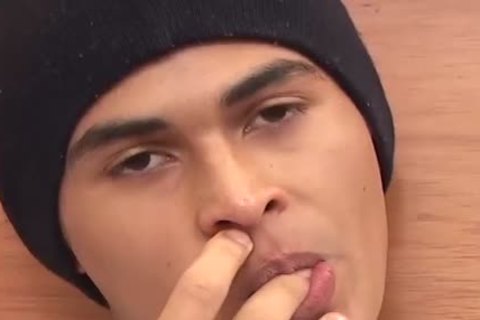 nasty Little twink Alfredo Wanks His Hard Prick In A Bedroom