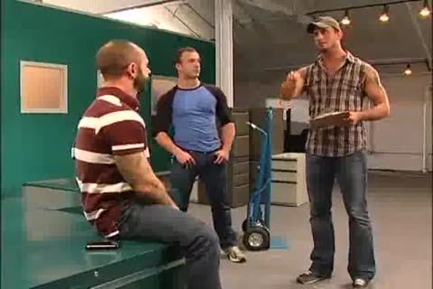 Three Muscled,dudes poke
