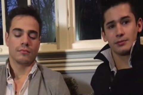 Muscle homo three-some And cumshot