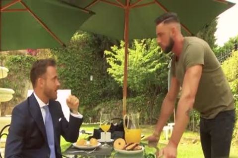 Muscle homo Flip Flop And cumshot