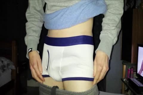 Skinny legal age teenager Showing Off His ramrod