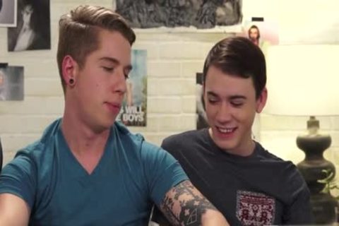 large rod twink threesome With cum In wazoo