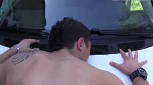 sexy non-professional Czech guy with a beefy body