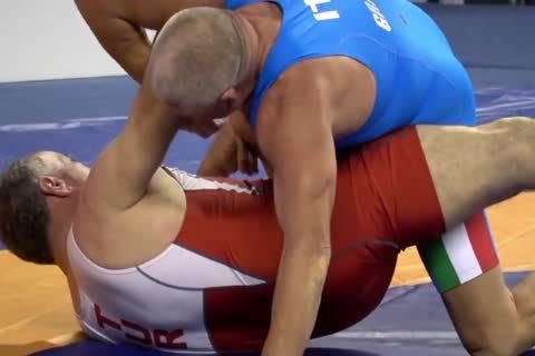 old males Wrestling, Two kinky Daddies Go At It