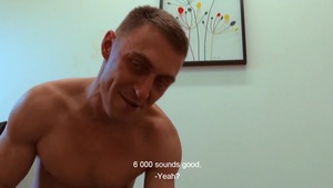A very casual gay seduction of a wonderful-looking daddy man