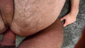 good-looking brunette lad have a enjoyment sex and cums on his belly