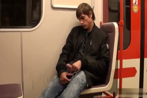 delicious legal age teenager Jacking Off In The Subway