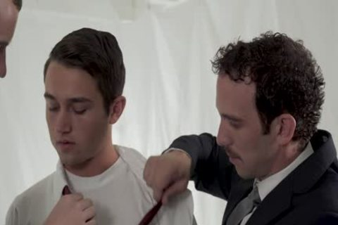 Church lad Spitroasted By giant ramrods