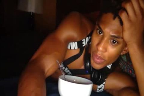 gorgeous black Is caressed In Live