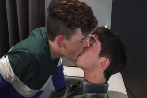 Two youthful homo bare