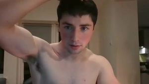 fine chap Showing His penis To His Fans On web camera