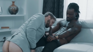 Noir Male - Wesley Woods next to Fame blowjob cum