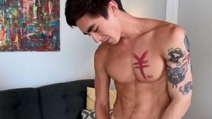Sean Cody - Tattooed Cody Seiya masturbating sex scene