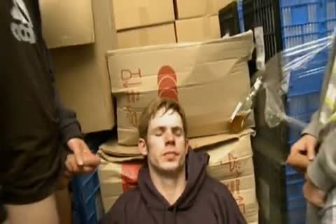 fellows gang Playing coarse With A penis-sucker