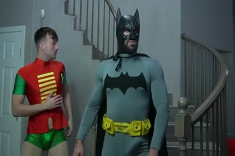 Batman N Robin Gay - Future Pimp Makes Batman fuck Robin - Lance Hart, Mason Lear & Ricky Larkin  at GayPorno.fm