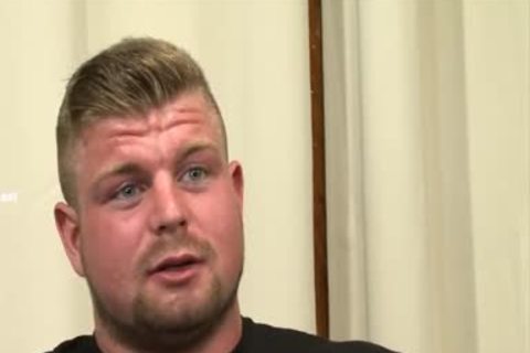 British Muscle Buff jack off & cum
