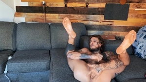 Men.com - Solo piercing masturbation