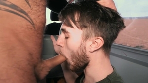 Bromo: Ricky amongst bear Jerome spanking