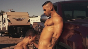 Hot House - Latino in boots anal sex outdoors