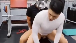 Chinese Fitness coach tempt And bonks Trainer