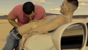 FetishMen: Hitchhiker Casey Everett sensual kissing sex scene