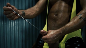 FetishMen - Tight Dominic with balls Dominic Pacifico spitting
