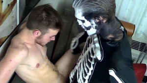 JockPussy - Hard loud sex next to Luke Hudson on Halloween